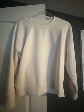 a new day Cream-White Crewneck Sweatshirt